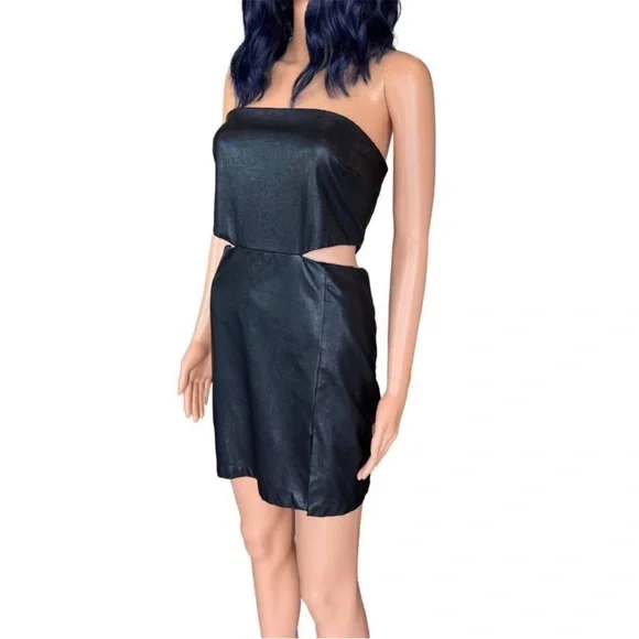 Amanda Uprichard Black Strapless Mini Dress - Picture 3 of 4